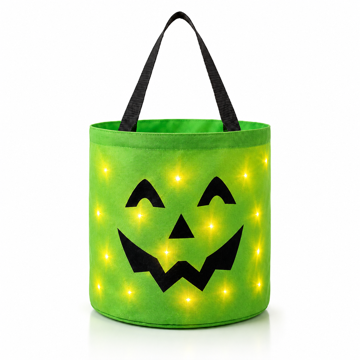 GlowGhoul LED Light-Up Halloween Candy Bucket