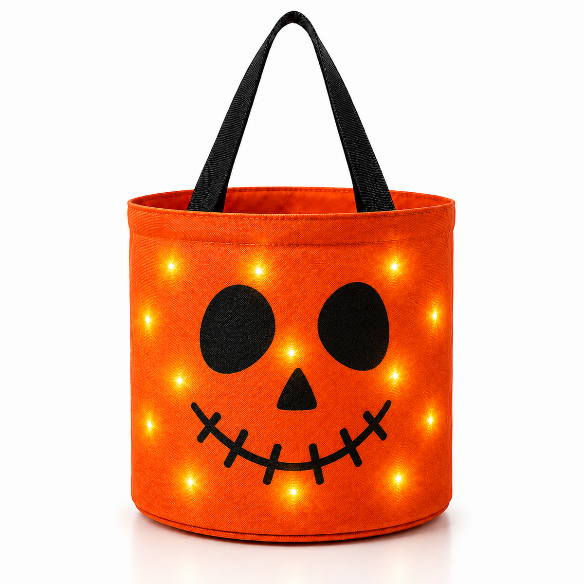 GlowGhoul LED Light-Up Halloween Candy Bucket