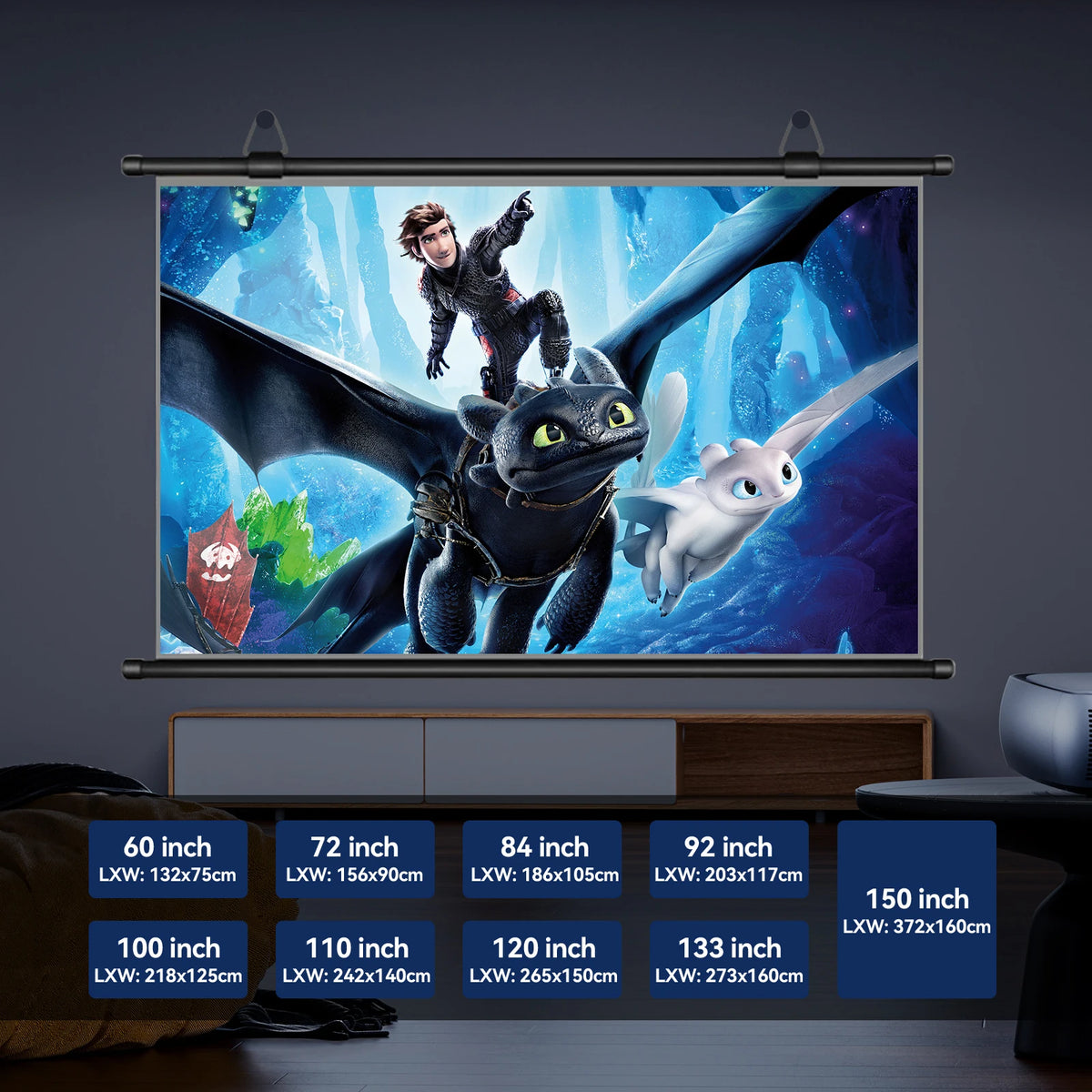 72Inch 4k Projection Screen
