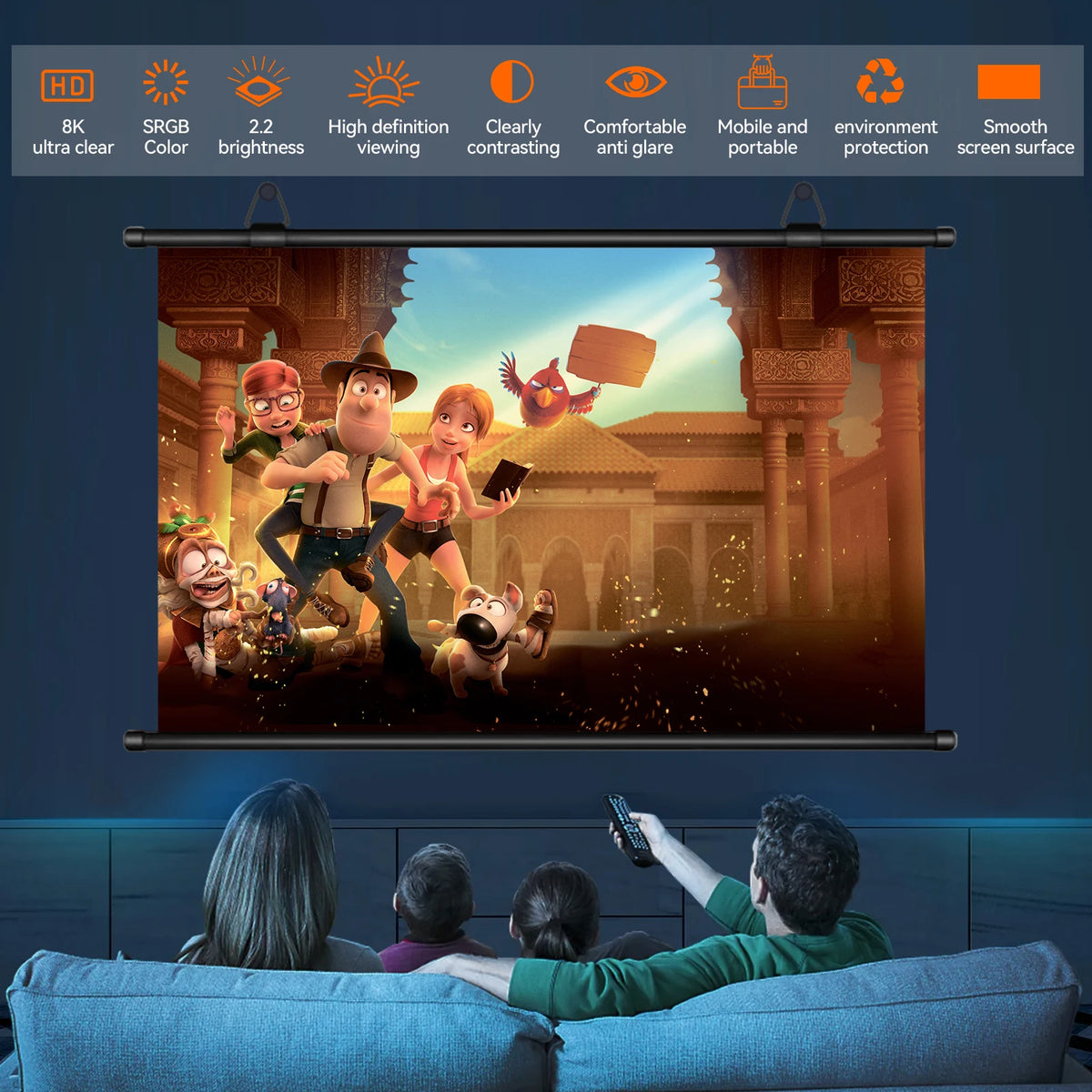 72Inch 4k Projection Screen